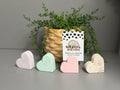 Handmade Jesmonite Heart Photo Holder, Place Card Setting