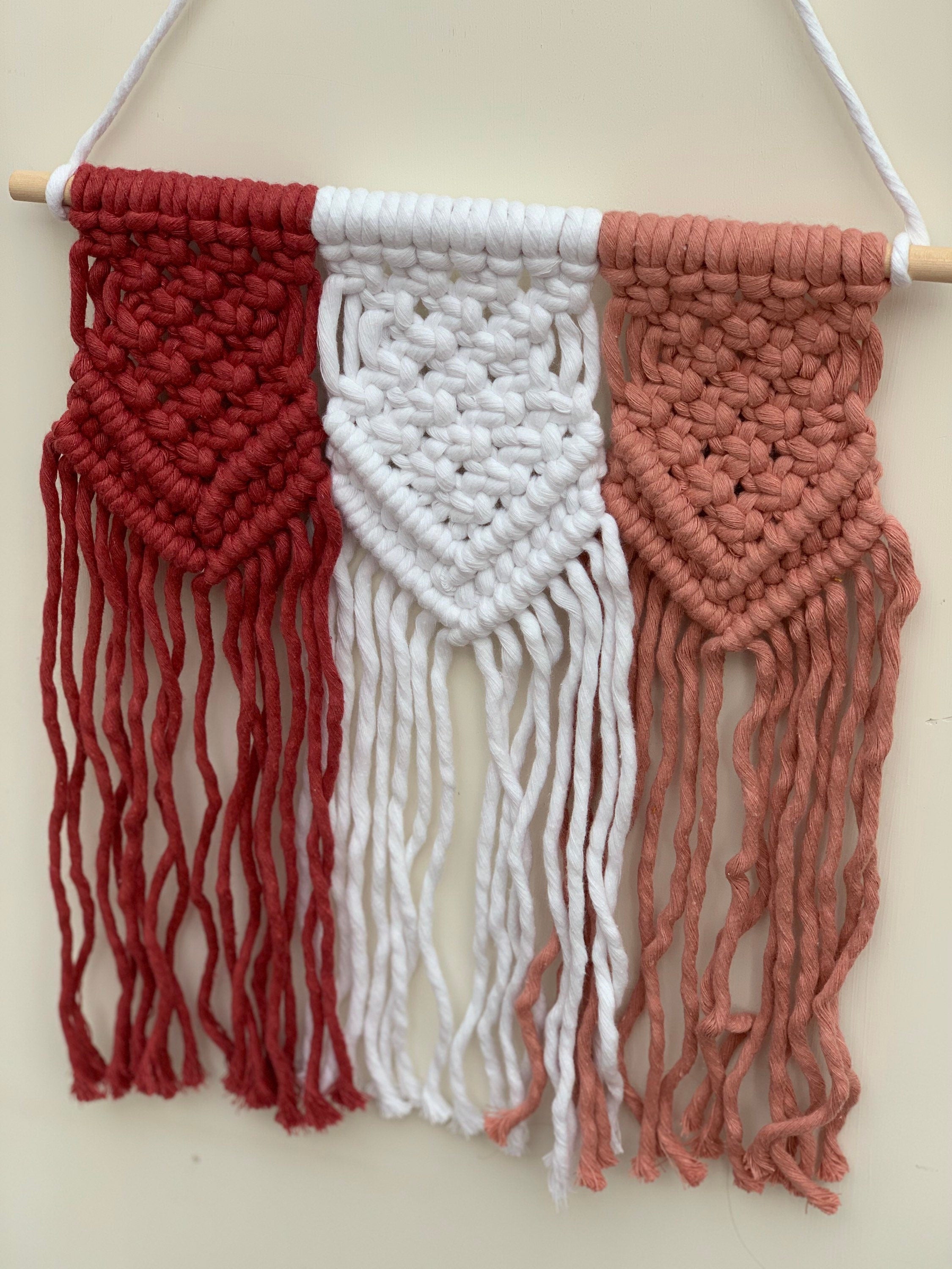 Macrame wall hanging - triple wall hanging - home decor - nursery decor - personalised gift - Mother’s Day