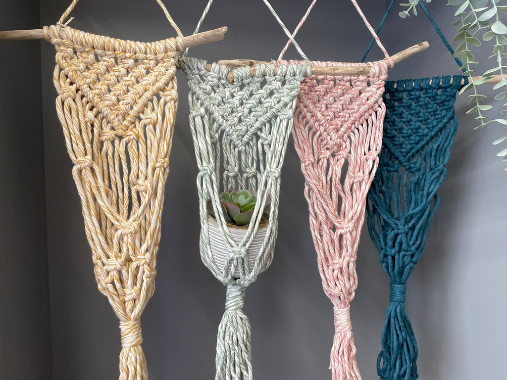 Macrame Plant Hanger, Macrame wall hanging, macrame decor, artificial plants, plant lover gifts.