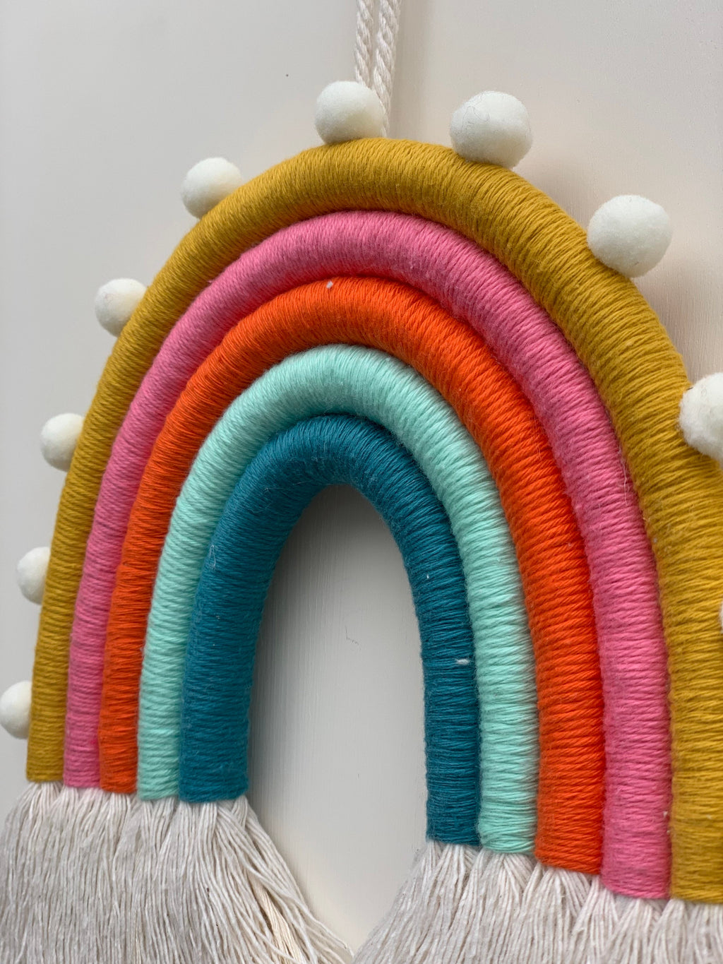 Rainbow wall hanging - macrame rainbow - rope rainbow - fibre art - nursery decor - playroom decor - rainbows