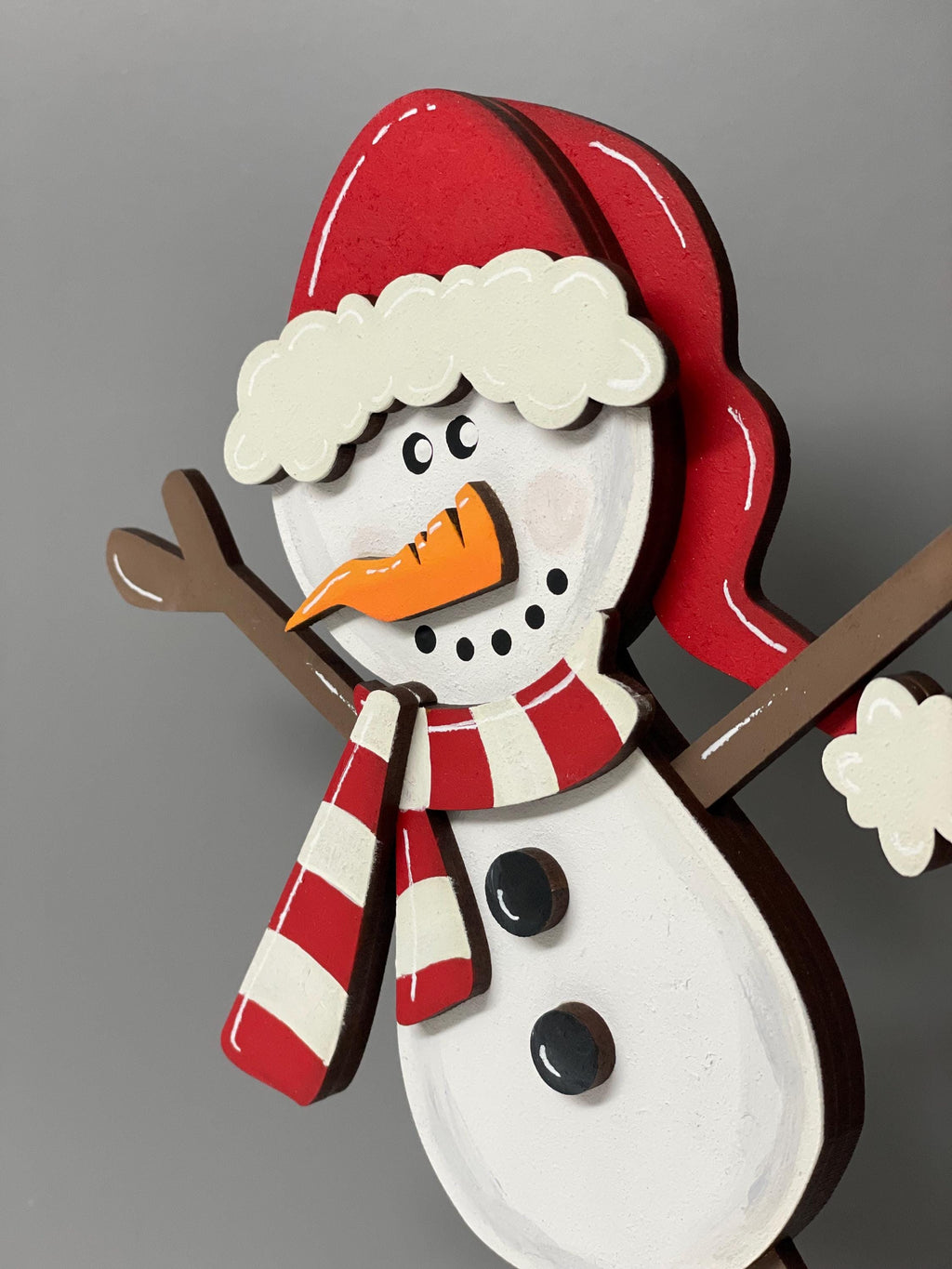 Christmas skating snowman decoration