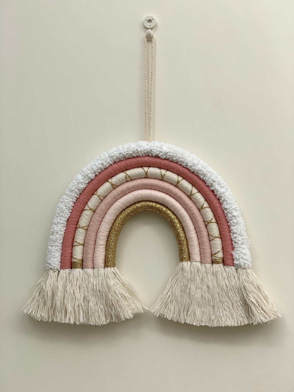 Custom 6 Tier Rainbow Wall Hanging, Braided Cotton Nursery Decor, nursery decor, playroom