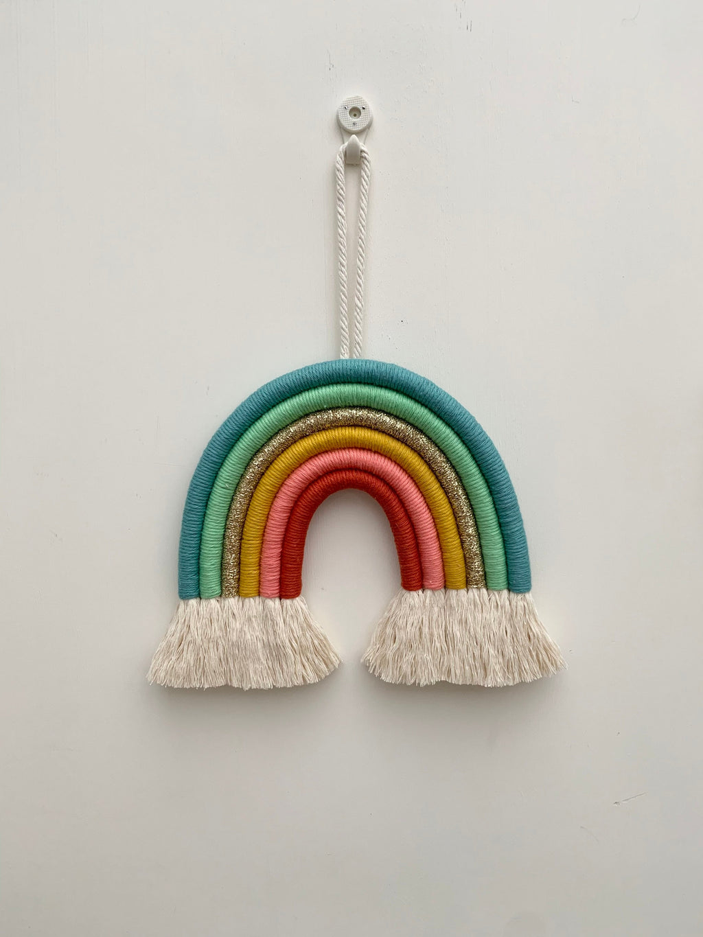 Macrame rainbow wall hanging - fibre art - macrame - rainbow - nursery decor.