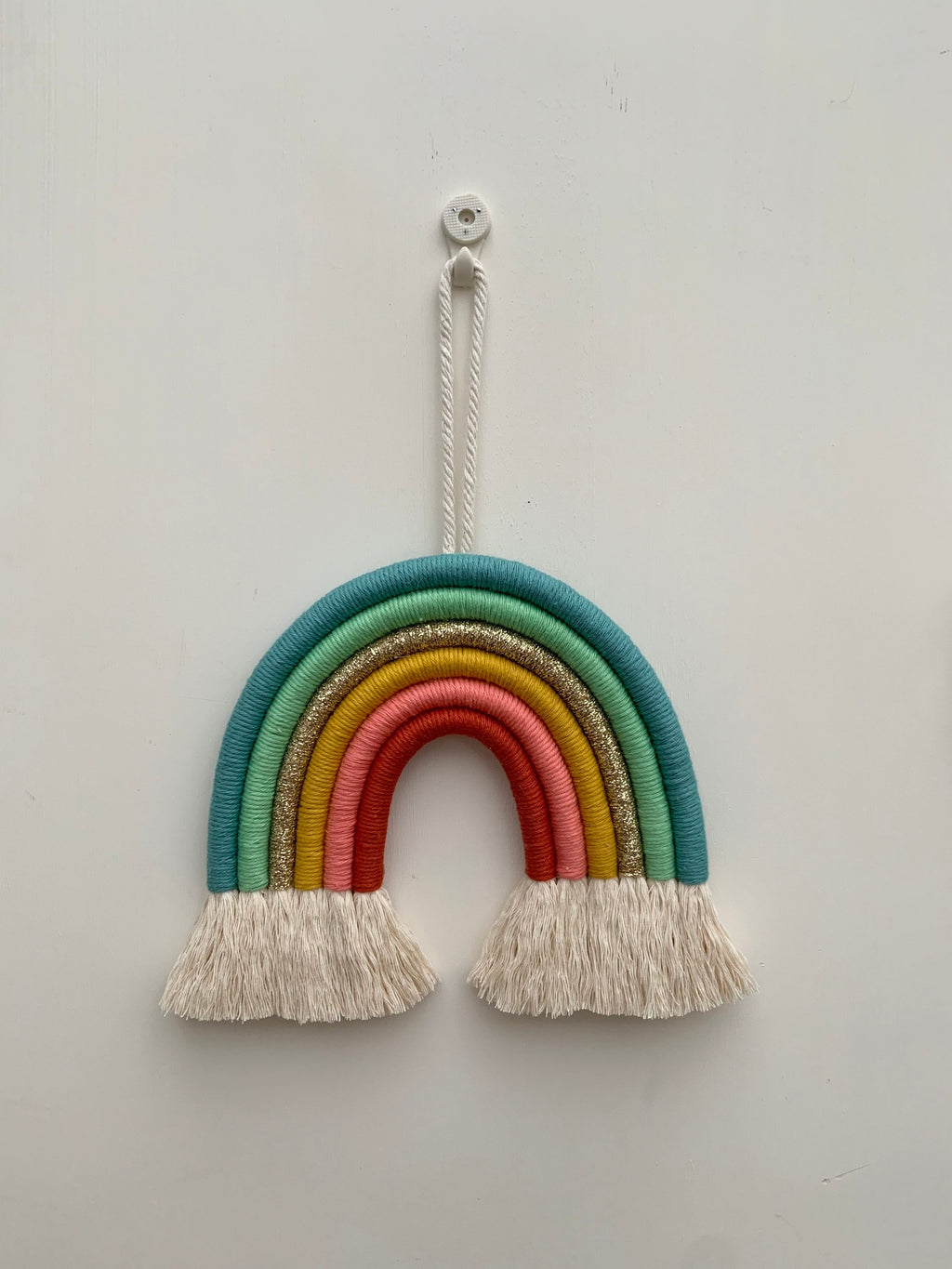 Macrame rainbow wall hanging - fibre art - macrame - rainbow - nursery decor.