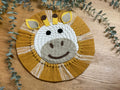 Macrame rope Giraffe, jungle wall decor, rope animal face, nursery decor, playroom