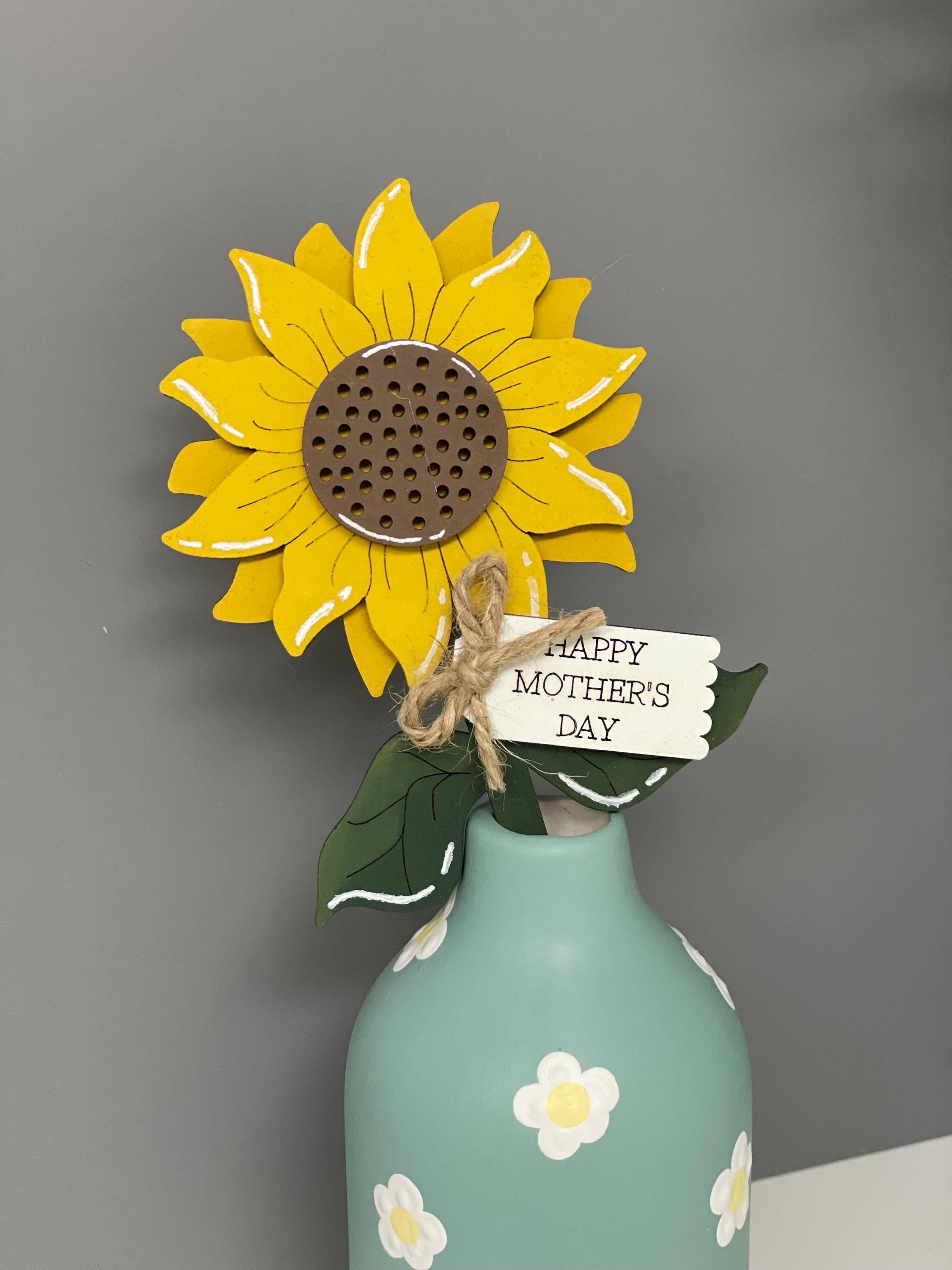 Wooden Sunflower Stem, Teacher Appreciation Gift