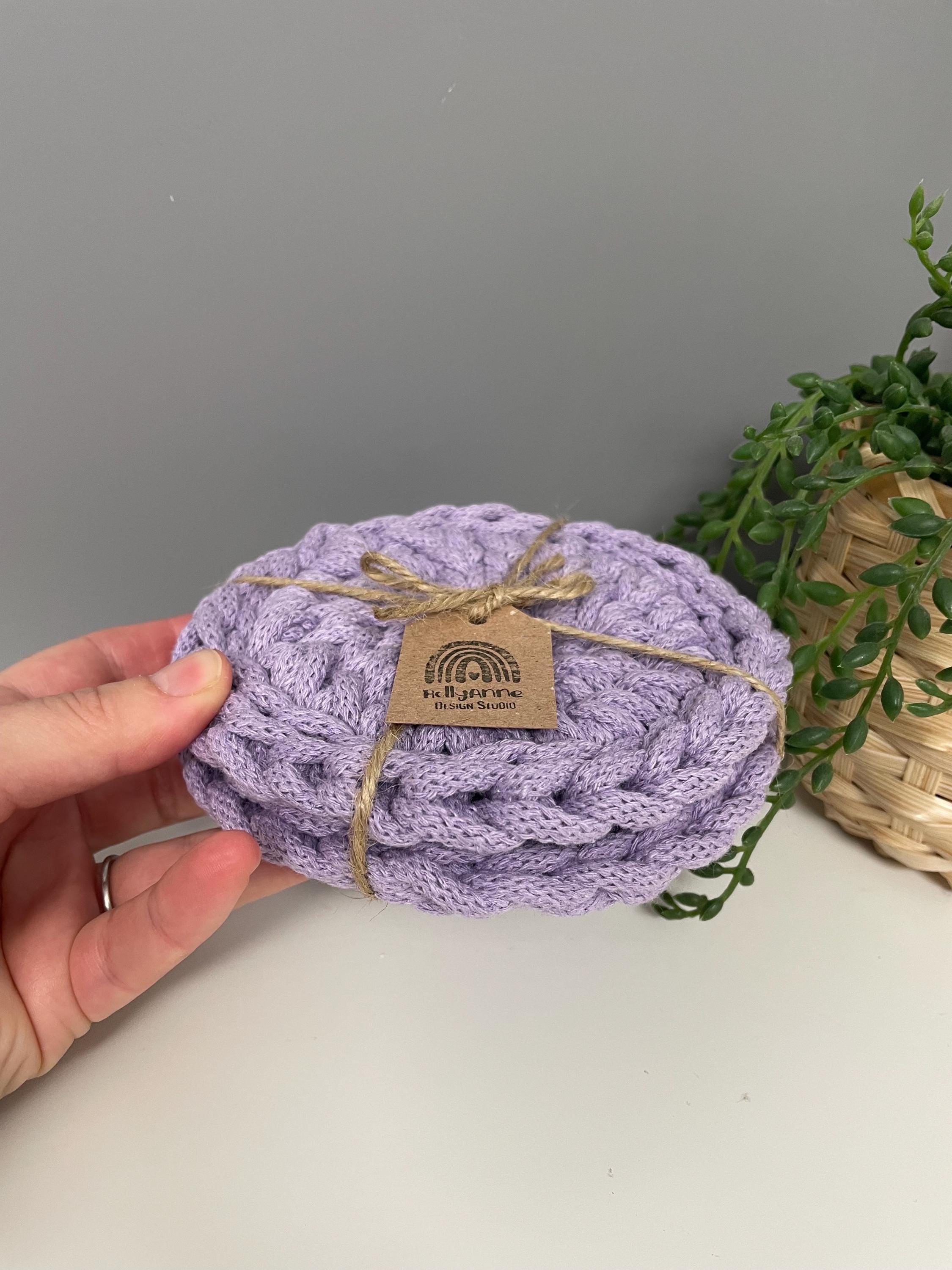 Handmade Crochet Coasters, Chunky Crochet coasters, home decor