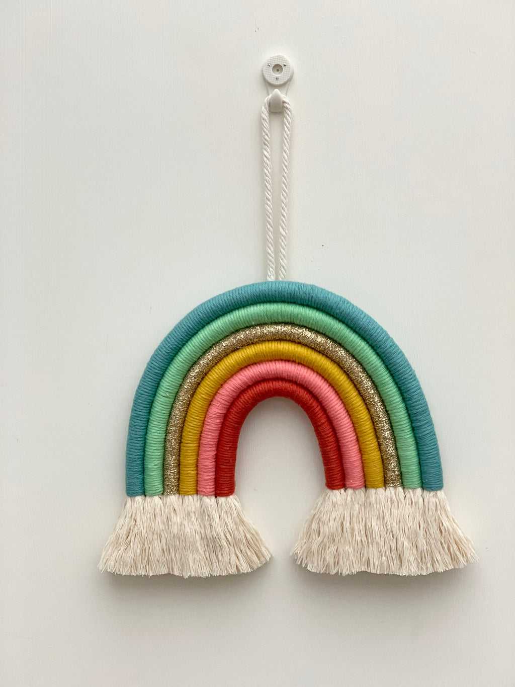 Macrame rainbow wall hanging - fibre art - macrame - rainbow - nursery decor.