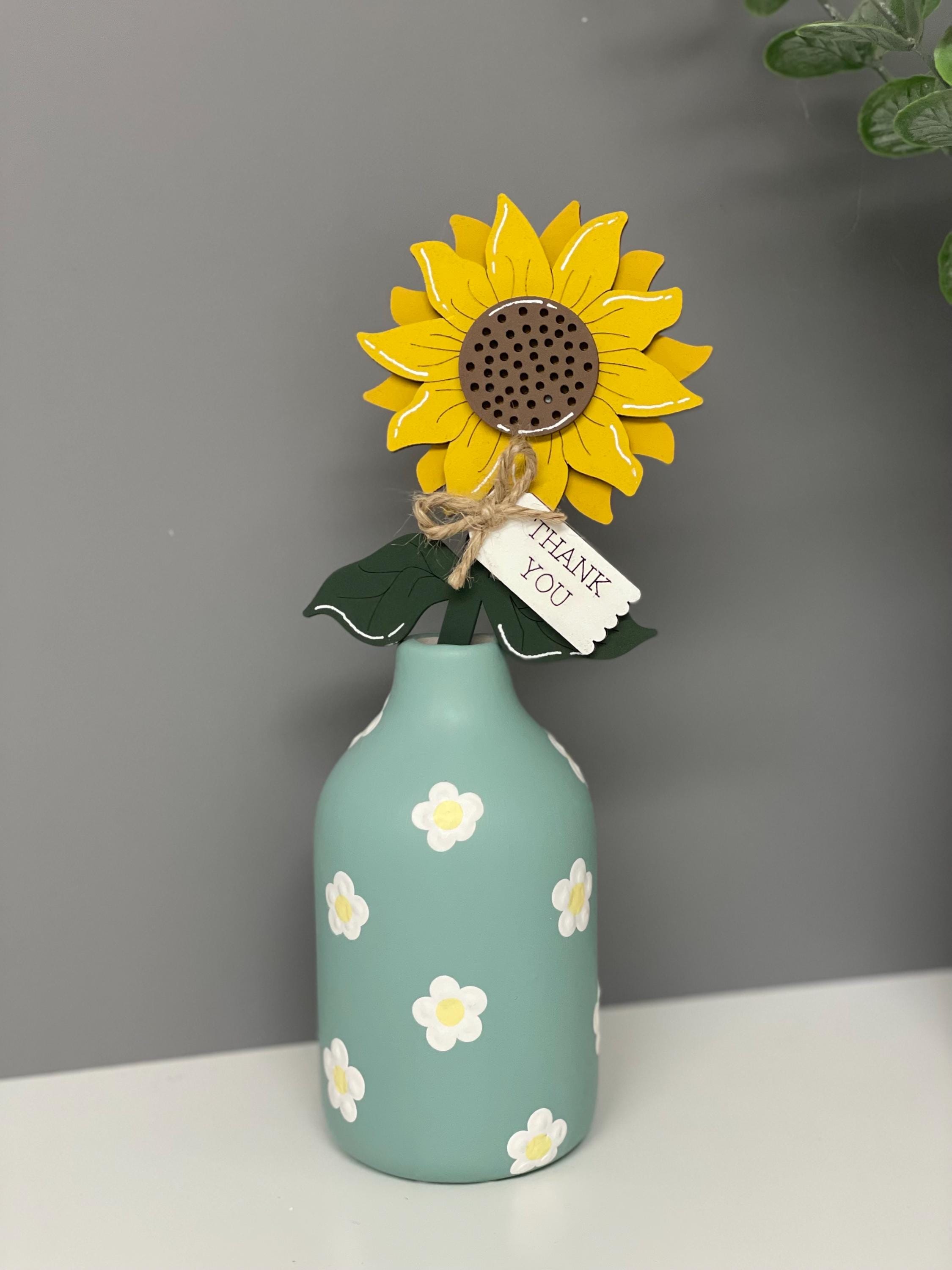 Wooden Sunflower Stem, Teacher Appreciation Gift