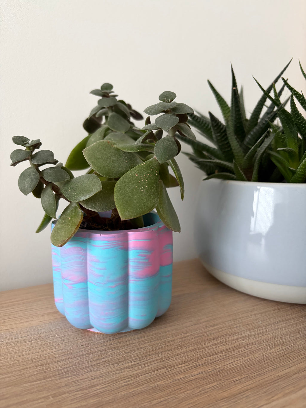Jesmonite Small plant pot, storage pot.