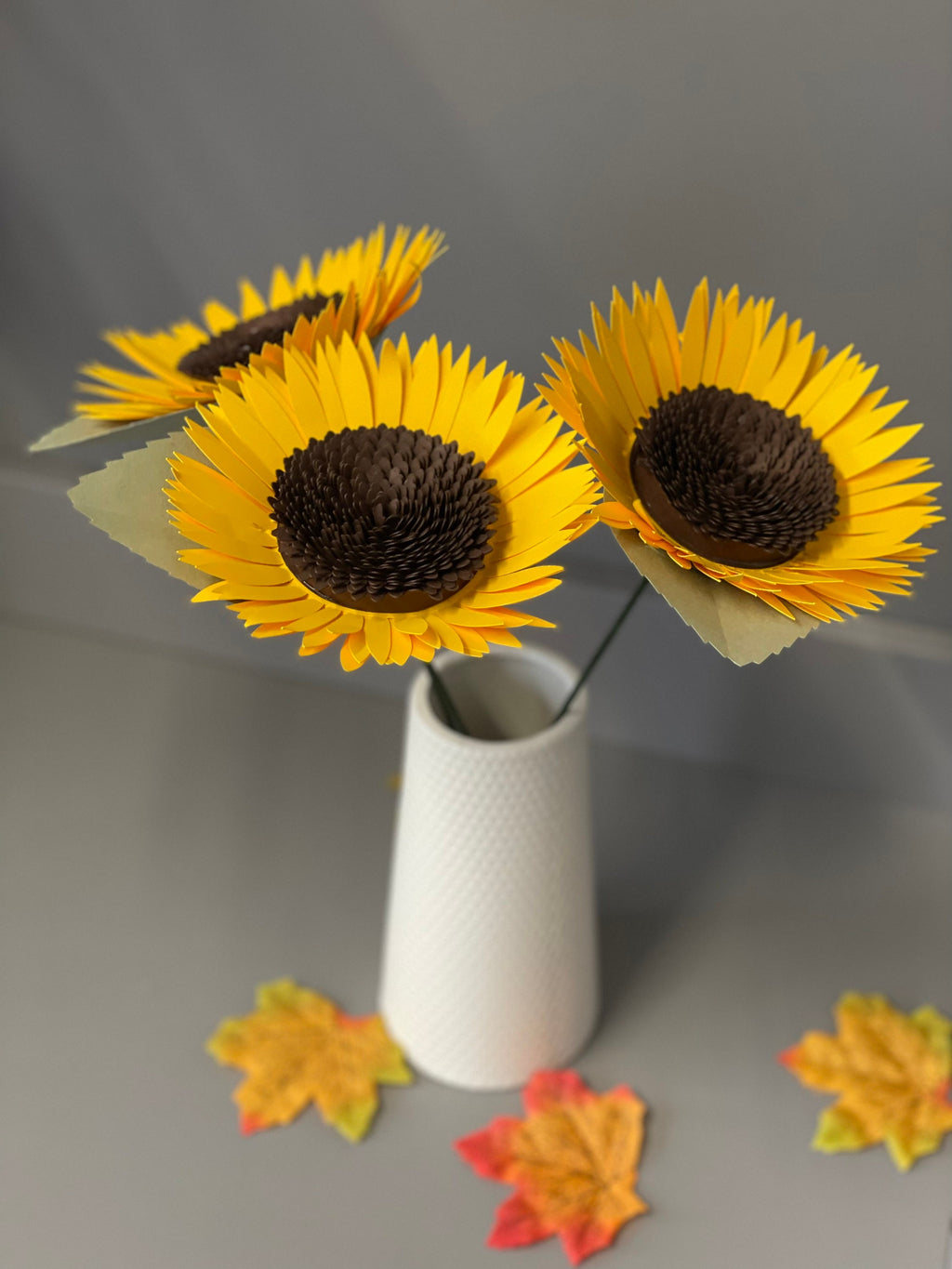 Sunflowers, paper sunflowers, anniversary, wedding flowers, birthday gift, home decor.