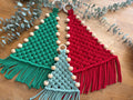 Macrame Christmas Tree wall hanging, Christmas decoration.