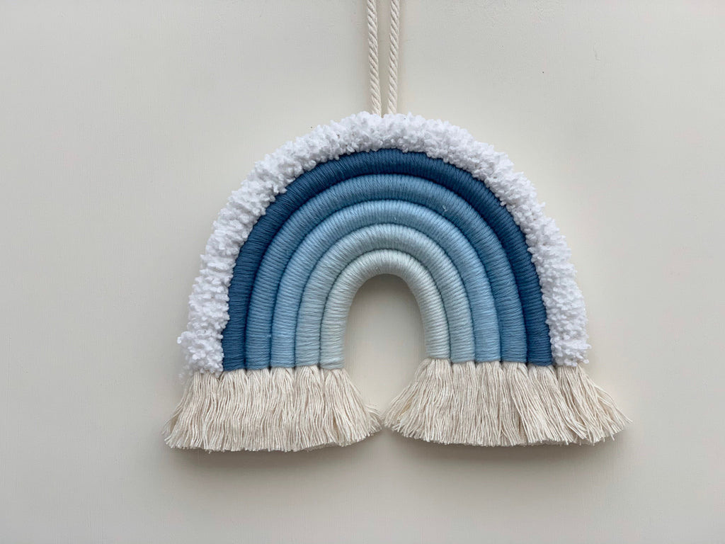 Custom 6 Tier Rainbow Wall Hanging, Braided Cotton Nursery Decor, nursery decor, playroom