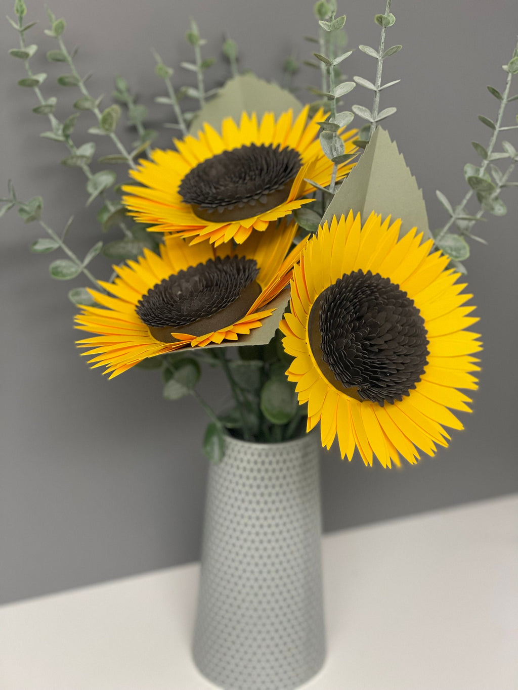 Sunflowers, paper sunflowers, anniversary, wedding flowers, birthday gift, home decor.