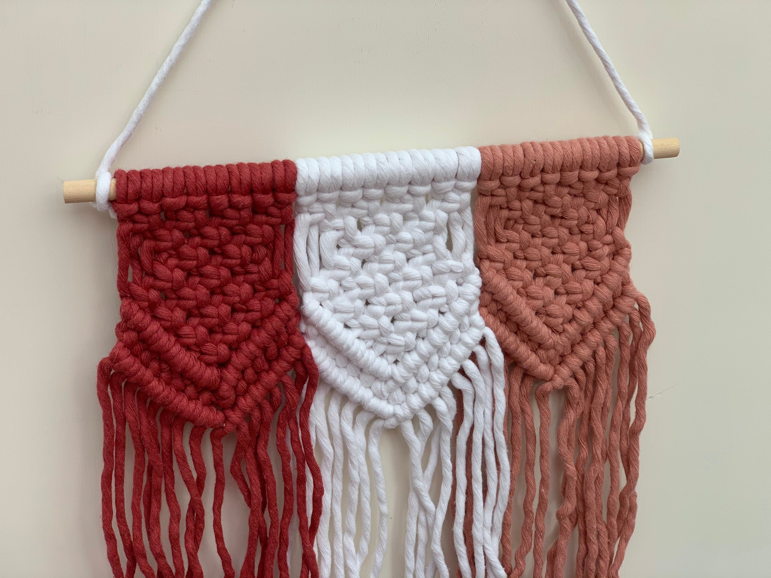 Macrame wall hanging - triple wall hanging - home decor - nursery decor - personalised gift - Mother’s Day