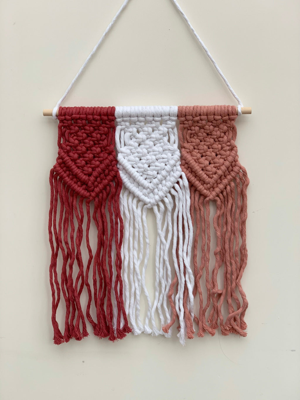 Macrame wall hanging - triple wall hanging - home decor - nursery decor - personalised gift - Mother’s Day