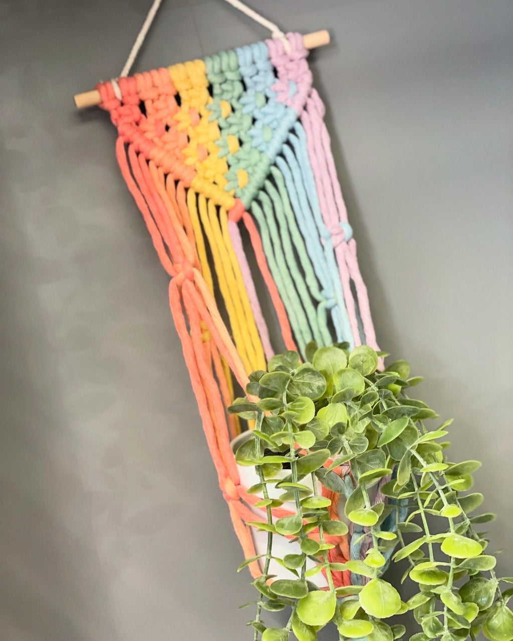 Macrame Plant Hanger, Macrame wall hanging, macrame decor, artificial plants, plant lover gifts.