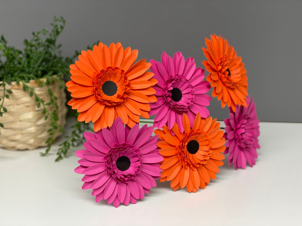 Paper Gerbera Daisy - Wedding flowers - Anniversary