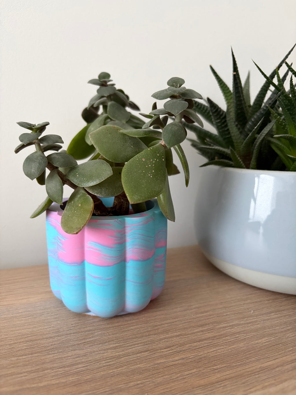 Jesmonite Small plant pot, storage pot.