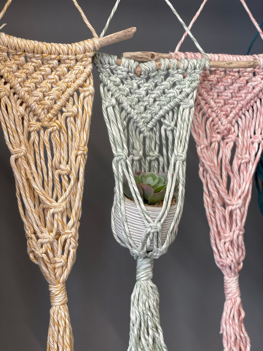 Macrame Plant Hanger, Macrame wall hanging, macrame decor, artificial plants, plant lover gifts.