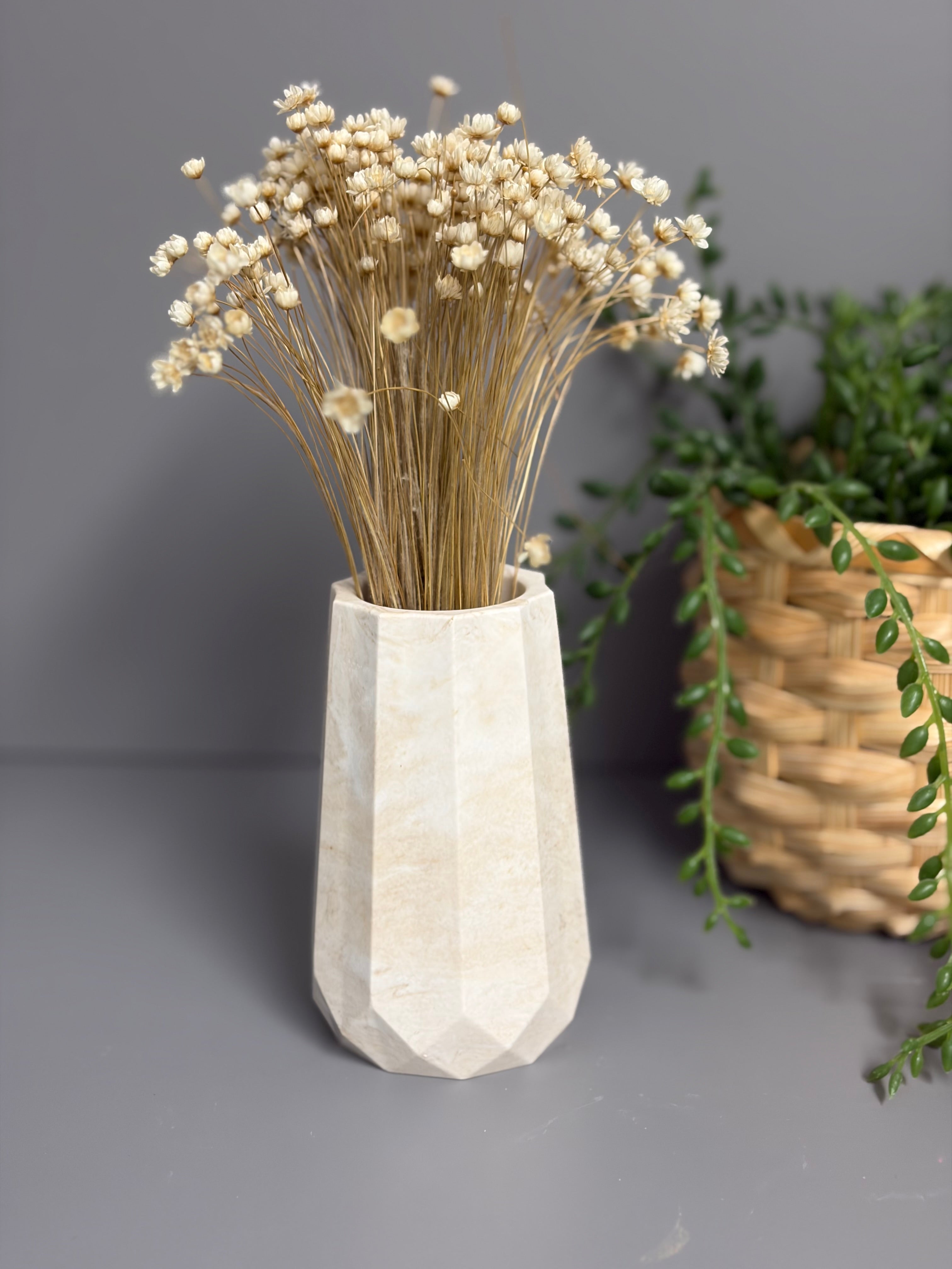 Handmade Jesmonite eco resin mini vase