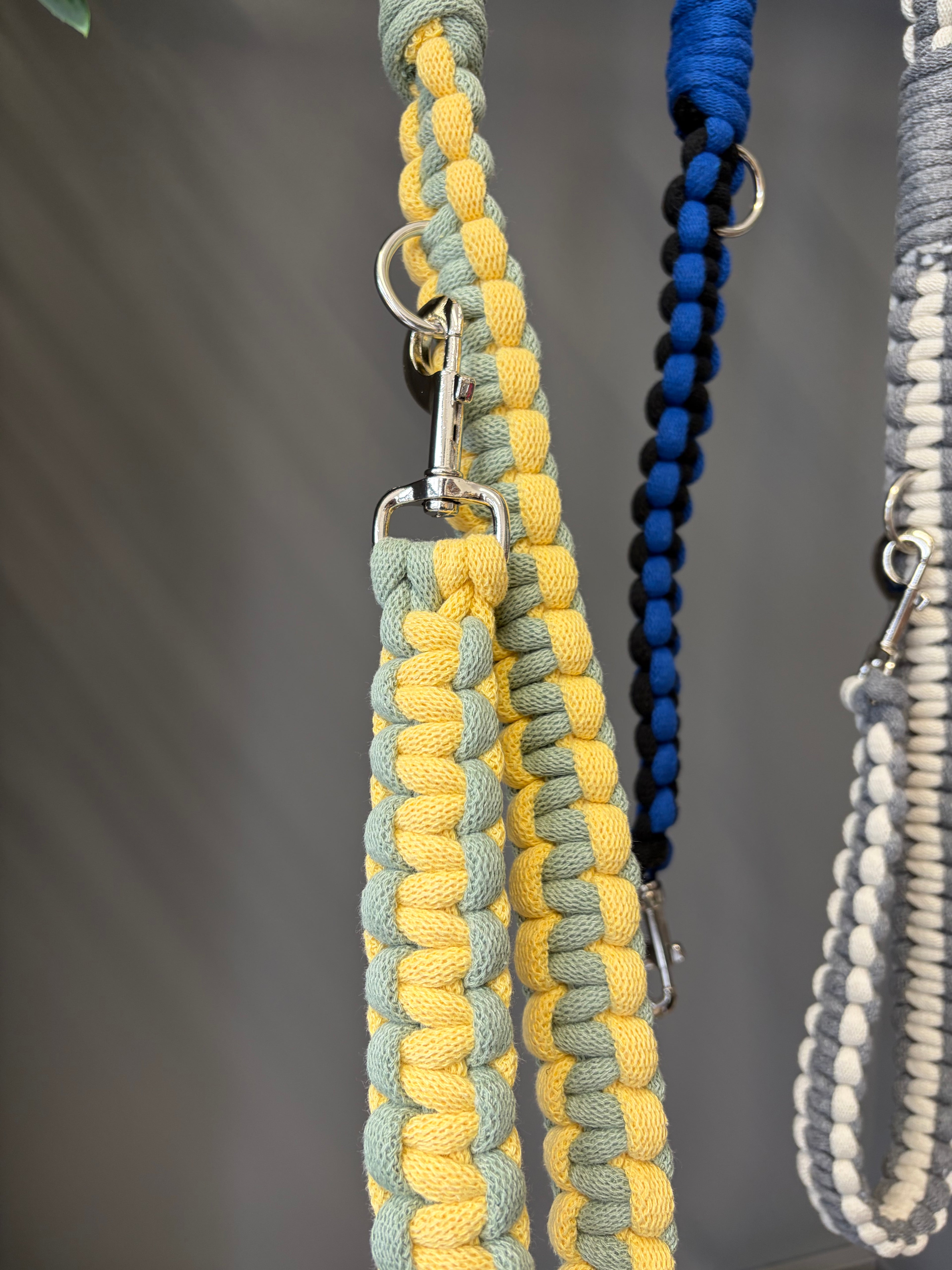 Chunky macrame dog lead