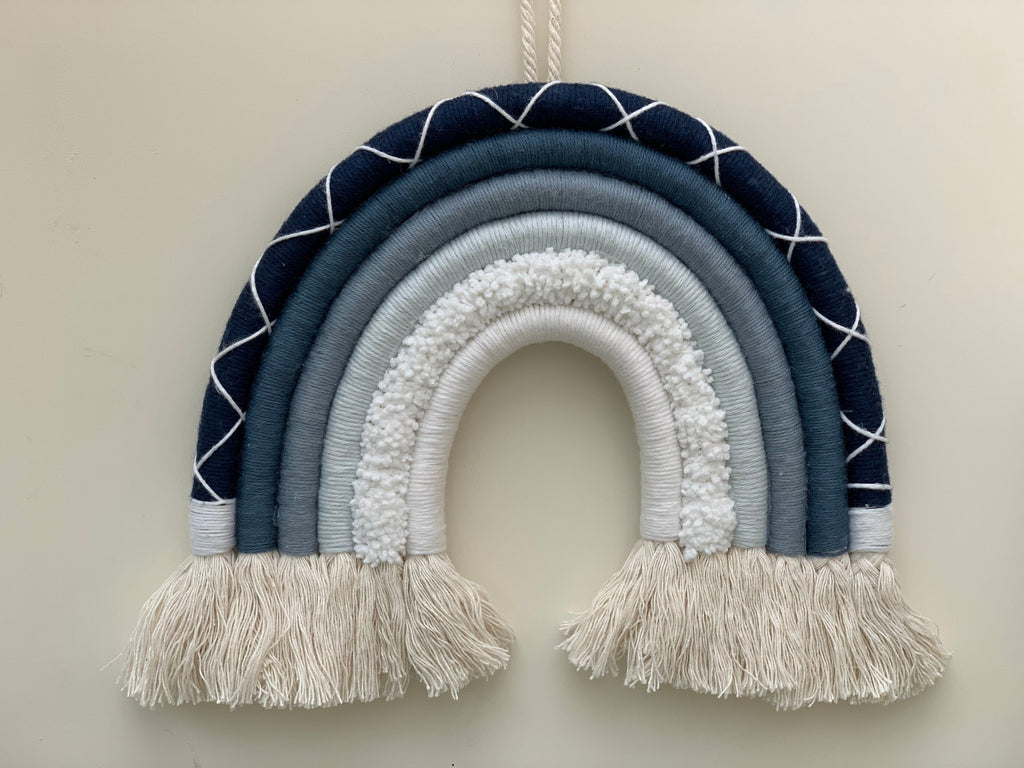 Custom 6 Tier Rainbow Wall Hanging, Braided Cotton Nursery Decor, nursery decor, playroom