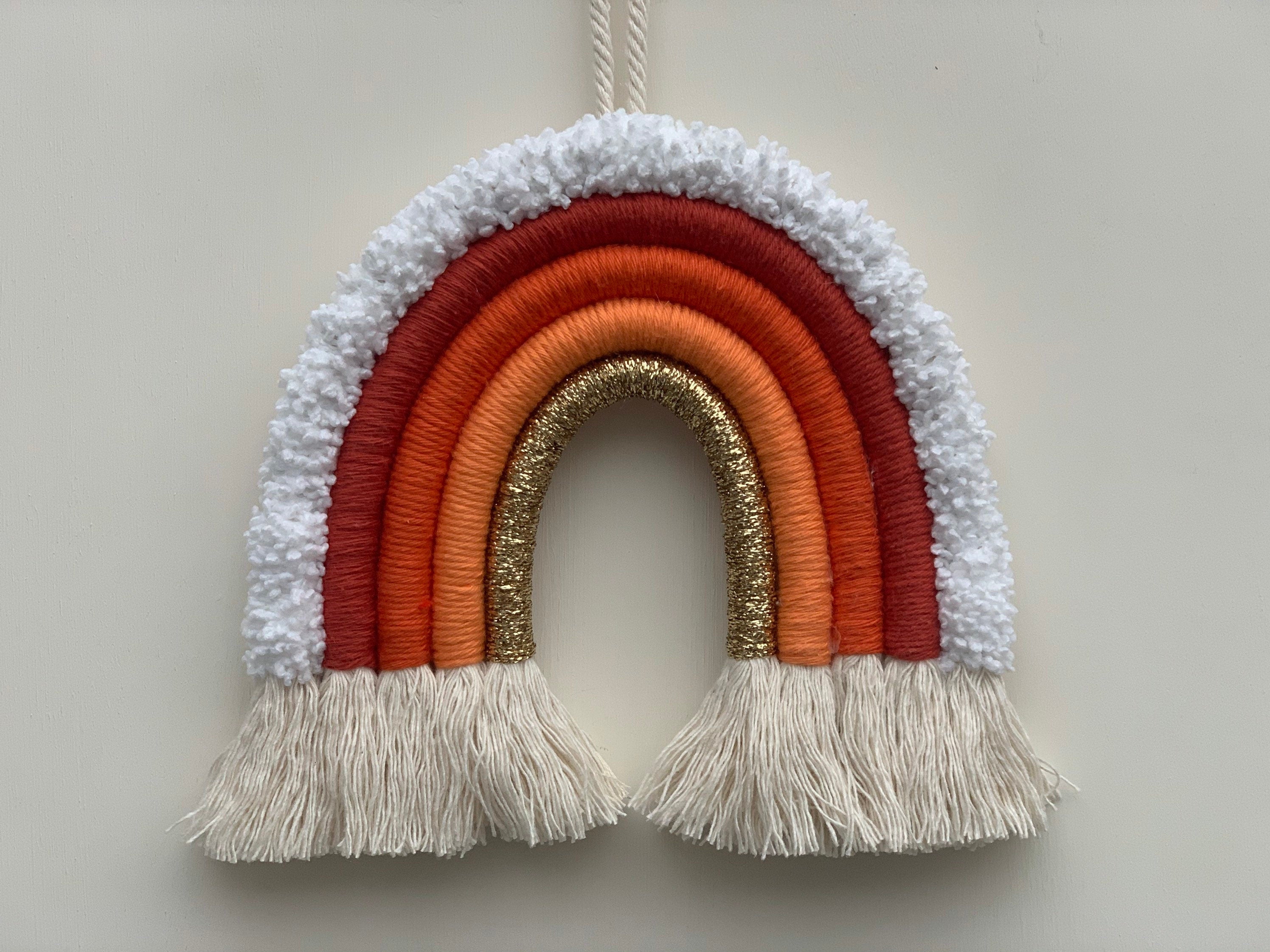 5 Tier Custom rainbow wall hanging - home decor - macrame rainbow - rope rainbow - nursery decor - baby shower - playroom -  mothers day