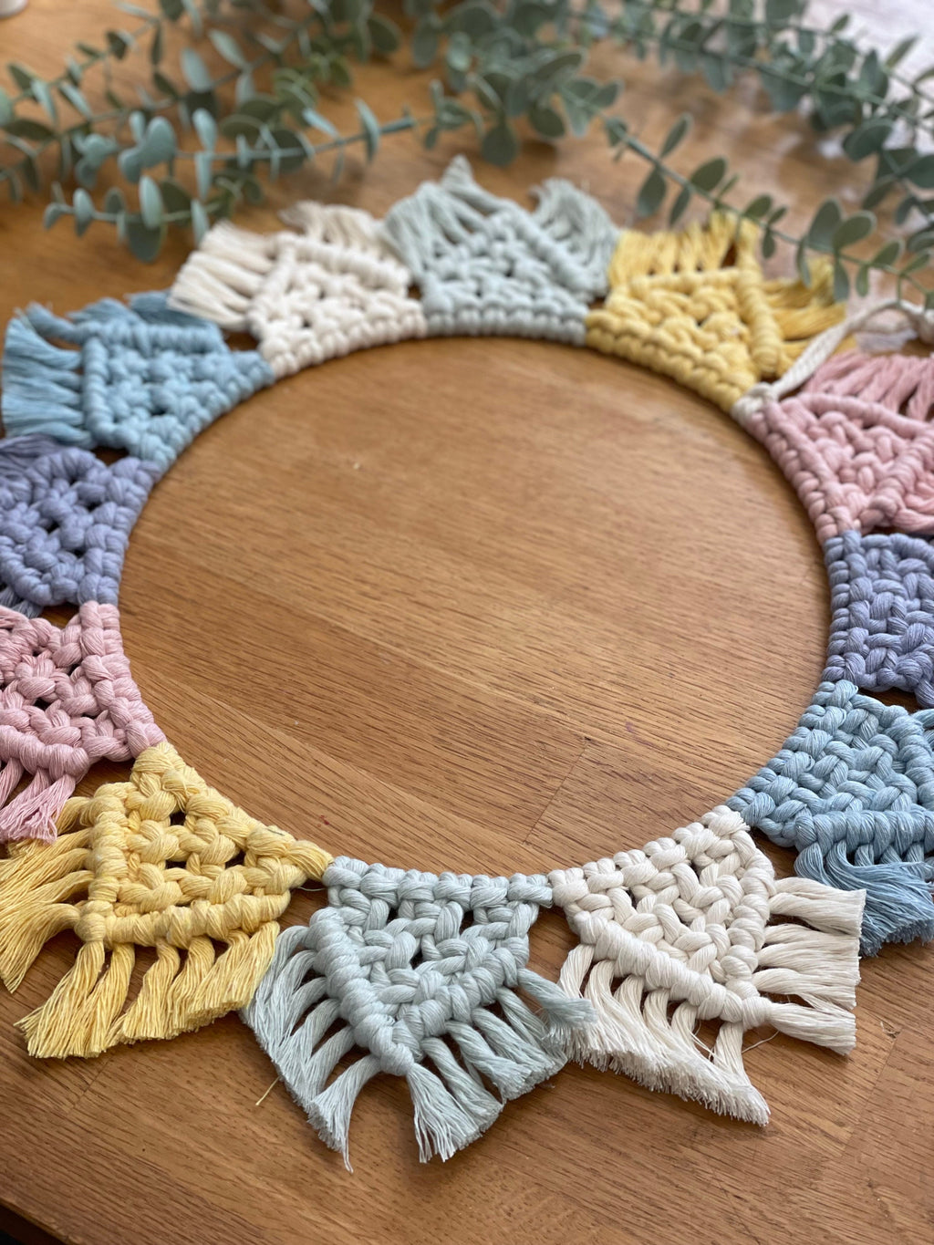 Macrame wreath, boho wall decor, macrame wall hanging, mandala wreath