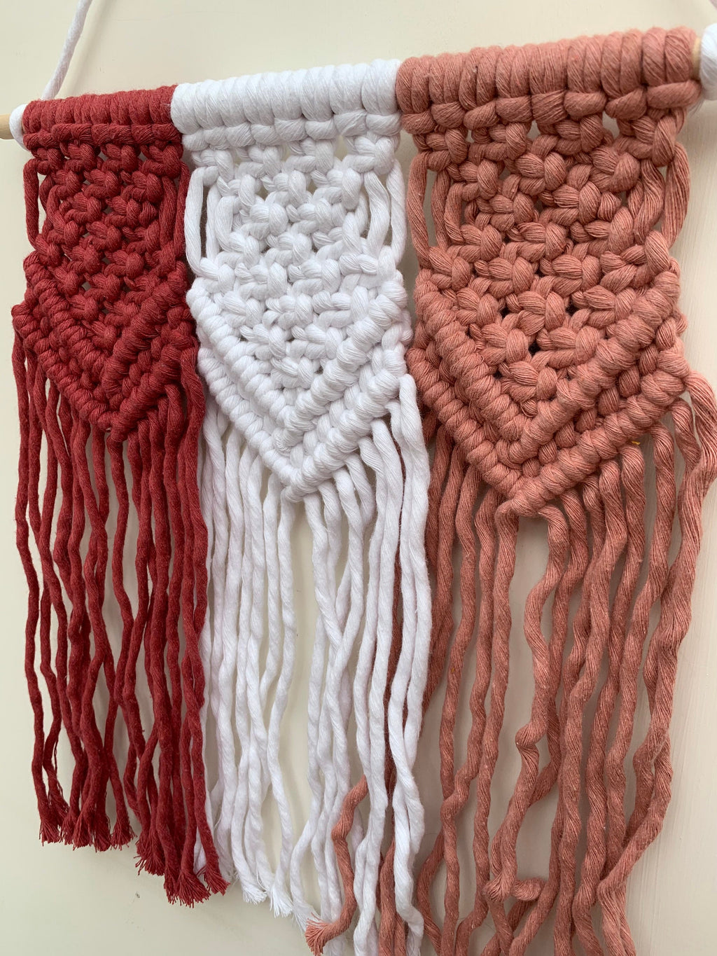 Macrame wall hanging - triple wall hanging - home decor - nursery decor - personalised gift - Mother’s Day