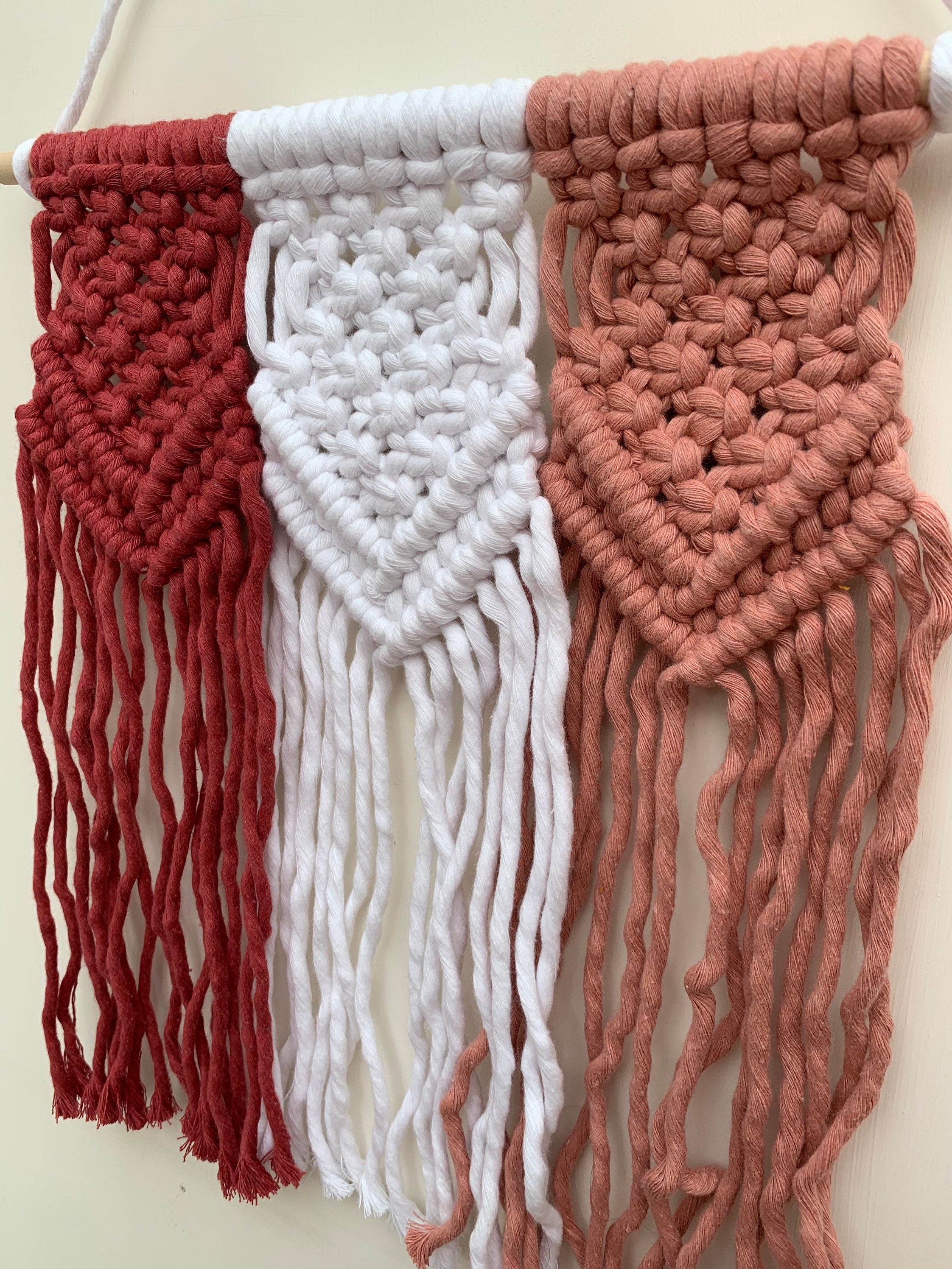Macrame wall hanging - triple wall hanging - home decor - nursery decor - personalised gift - Mother’s Day