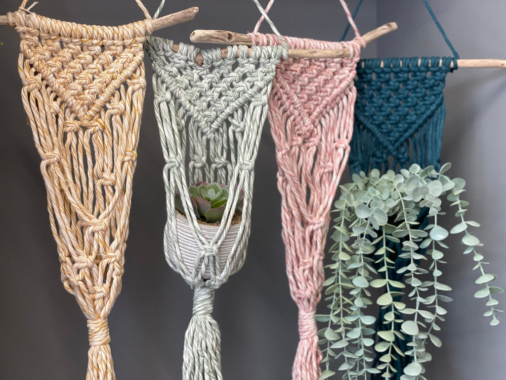Macrame Plant Hanger, Macrame wall hanging, macrame decor, artificial plants, plant lover gifts.