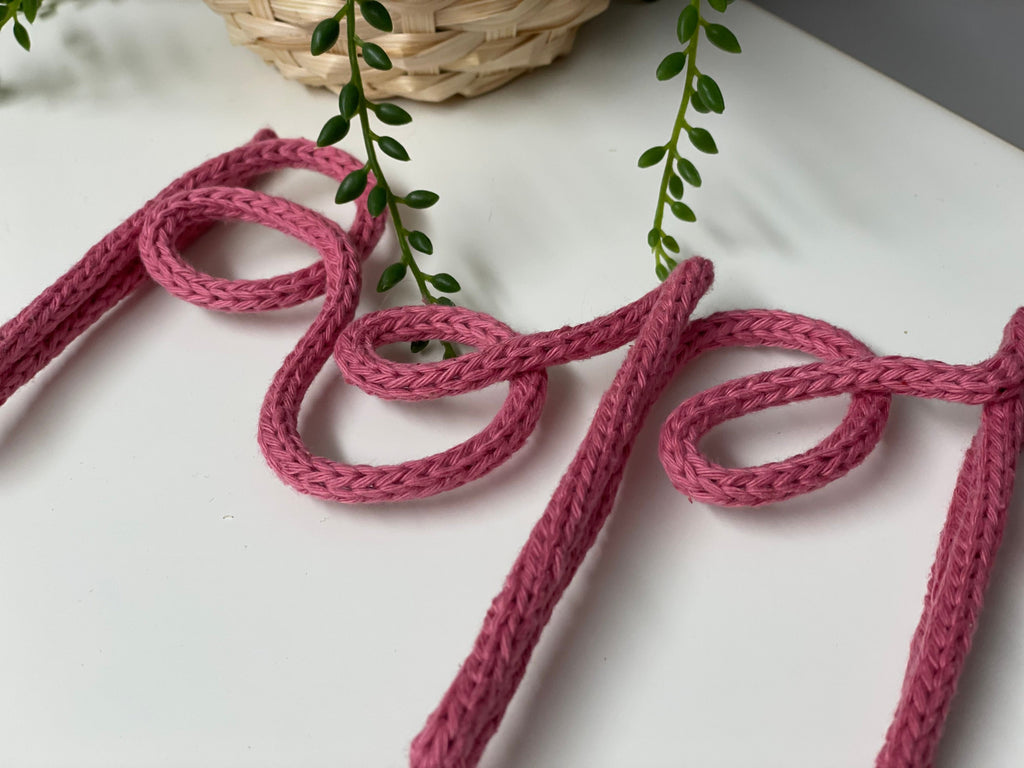 Personalised knitted wire word - wire words - personalised name - childrens bedroom name - nursery decor.