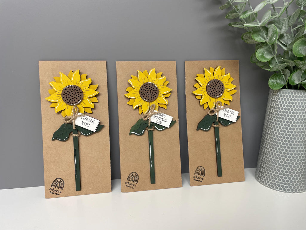 Wooden Sunflower Stem, Teacher Appreciation Gift