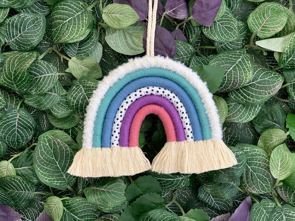 Custom 6 Tier Rainbow Wall Hanging, Braided Cotton Nursery Decor, nursery decor, playroom